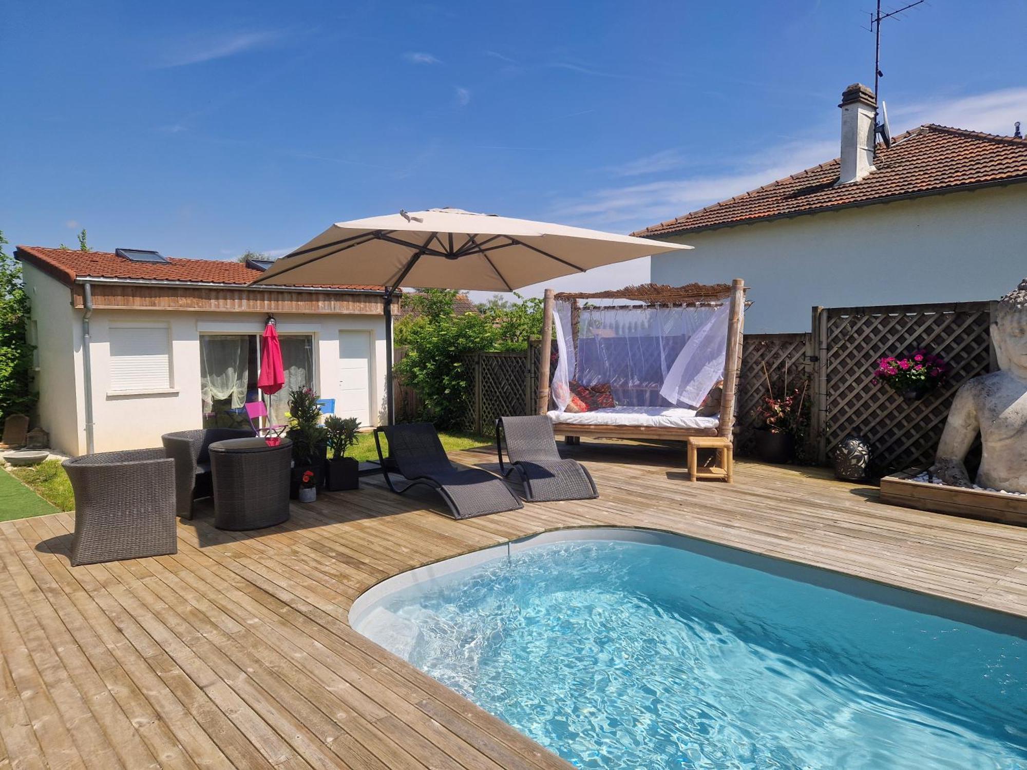 La Serenite Balinaise, Chambre Et Sdb Privee, Jardin , Piscine Et Jacuzzi En Saison, Pres De Chantilly, Parc Asterix Et Cdg Et Paris En 20' أوري لا فيل المظهر الخارجي الصورة